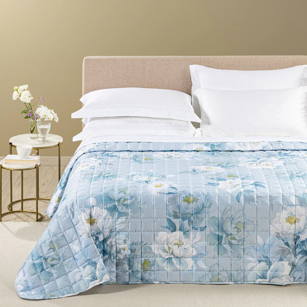 Copriletto Trapuntato Eloise In Raso Di Cotone 200 T.C. Matrimoniale - Caleffi