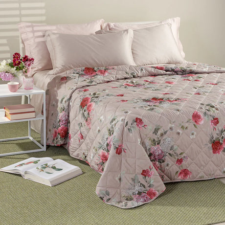 Copriletto Trapuntato In Microfibra Melody Matrimoniale - Caleffi