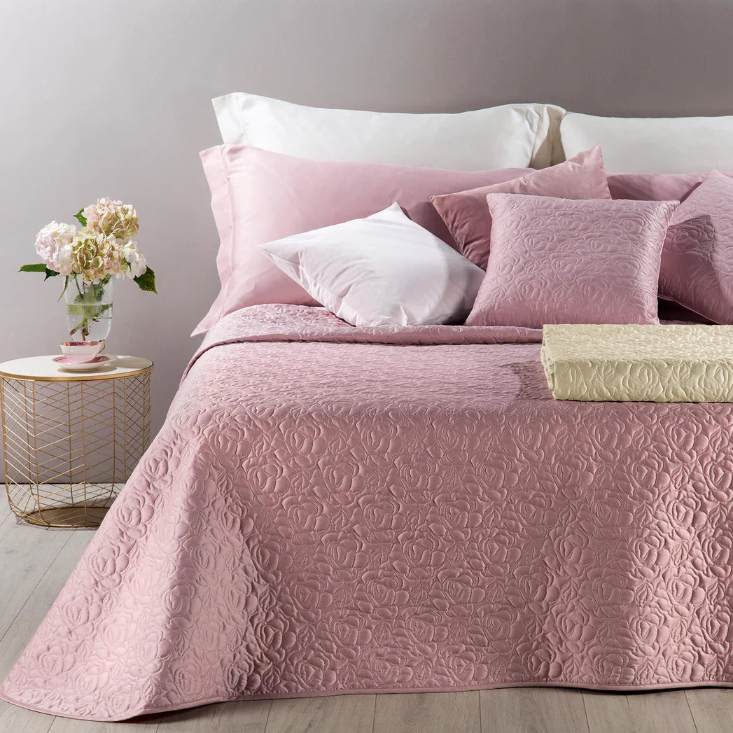 Copriletto Trapuntato In Raso Di Cotone Patricia Matrimoniale - Caleffi