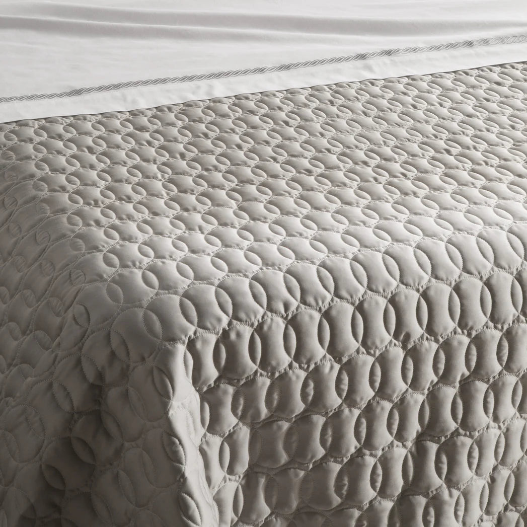 Copriletto Trapuntato In Raso Di Cotone Roma Matrimoniale - Caleffi