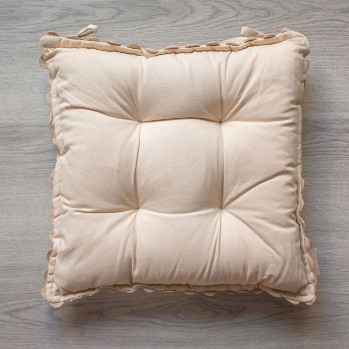 Set 2 Coprisedia India Maestri Cotonieri Home in Cotone con Fettucce 43x43 cm