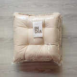 Set 2 Coprisedia India Maestri Cotonieri Home in Cotone con Fettucce 43x43 cm