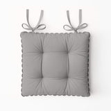 Set 2 Coprisedia India Maestri Cotonieri Home in Cotone con Fettucce 43x43 cm