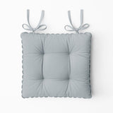 Set 2 Coprisedia India Maestri Cotonieri Home in Cotone con Fettucce 43x43 cm