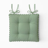 Set 2 Coprisedia India Maestri Cotonieri Home in Cotone con Fettucce 43x43 cm