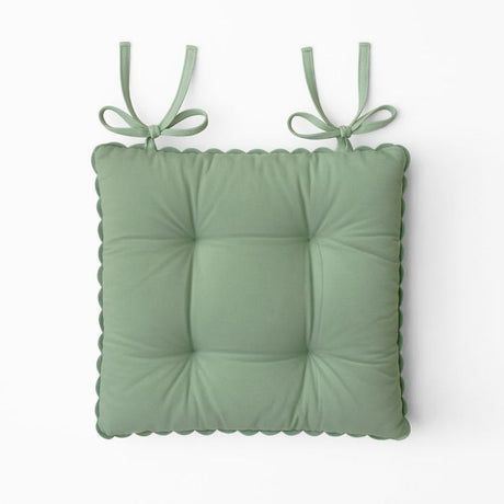 Set 2 Coprisedia India Maestri Cotonieri Home in Cotone con Fettucce 43x43 cm