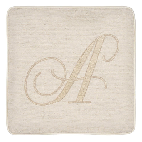 Fodera Cuscino Alfabeto Vingi 45x45 Gobelin Lettere Decorative Senza Imbottitura