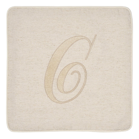 Fodera Cuscino Alfabeto Vingi 45x45 Gobelin Lettere Decorative Senza Imbottitura