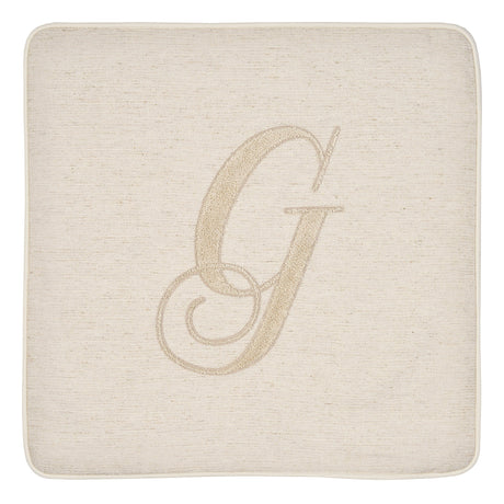 Fodera Cuscino Alfabeto Vingi 45x45 Gobelin Lettere Decorative Senza Imbottitura
