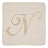 Fodera Cuscino Alfabeto Vingi 45x45 Gobelin Lettere Decorative Senza Imbottitura
