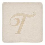 Fodera Cuscino Alfabeto Vingi 45x45 Gobelin Lettere Decorative Senza Imbottitura