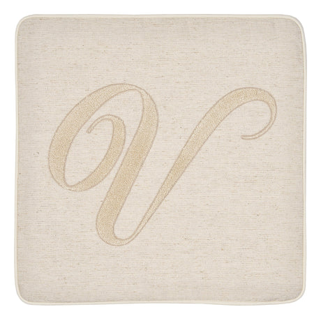 Fodera Cuscino Alfabeto Vingi 45x45 Gobelin Lettere Decorative Senza Imbottitura