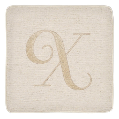 Fodera Cuscino Alfabeto Vingi 45x45 Gobelin Lettere Decorative Senza Imbottitura