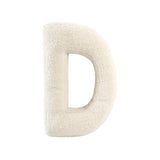 Cuscino Bouclé Lettere tessuto teddy  - Vingi