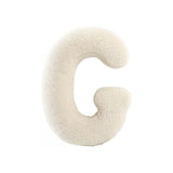 Cuscino Bouclé Lettere tessuto teddy  - Vingi