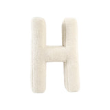 Cuscino Bouclé Lettere tessuto teddy  - Vingi