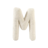 Cuscino Bouclé Lettere tessuto teddy  - Vingi