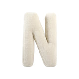 Cuscino Bouclé Lettere tessuto teddy  - Vingi