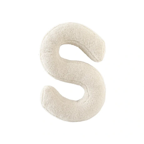 Cuscino Bouclé Lettere tessuto teddy  - Vingi