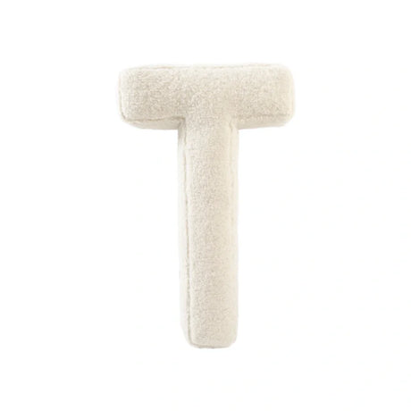 Cuscino Bouclé Lettere tessuto teddy  - Vingi