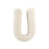 Cuscino Bouclé Lettere tessuto teddy  - Vingi