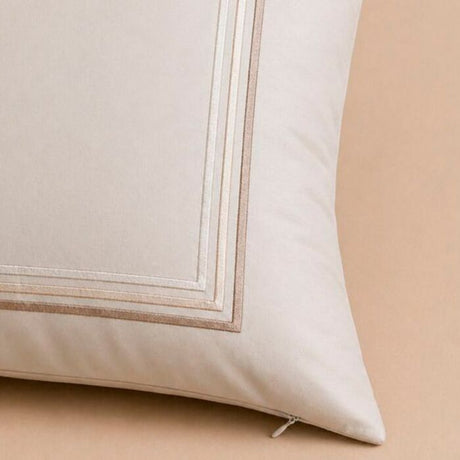 Set da 2 Federe Per Guanciali Sissi In Raso Di Cotone Con 4 Volani by Maestri Cotonieri Home