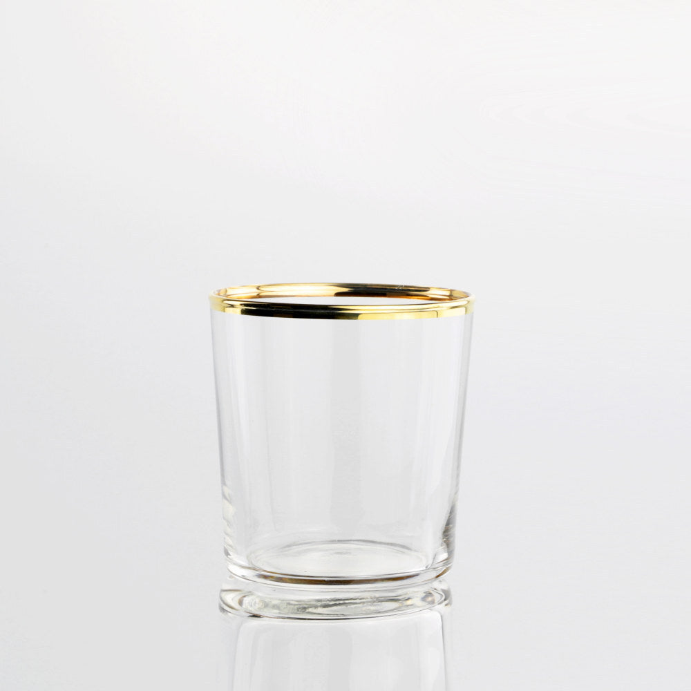 Set 6 pz Bicchieri Aura Filo Oro By Weissestal