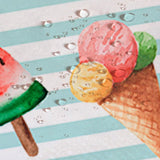 Tovaglia Antimacchia ICE CREAM x12 By Antica Tessitura Italiana
