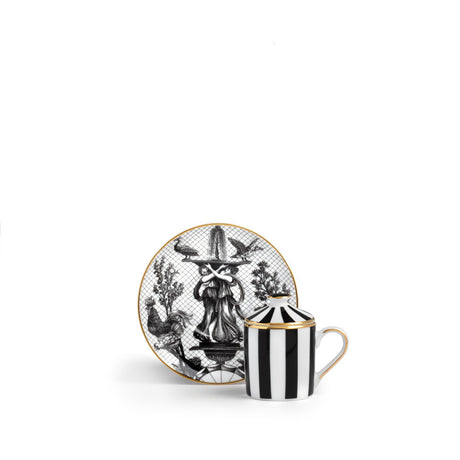 Tazzina Caffè con Piattino e Coperchio Souvenirs De Voyage - Weissestal