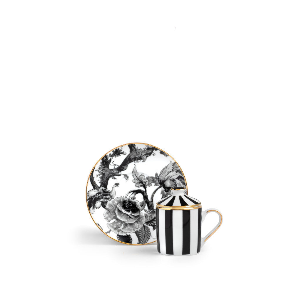 Tazzina Caffè con Piattino e Coperchio Souvenirs De Voyage - Weissestal