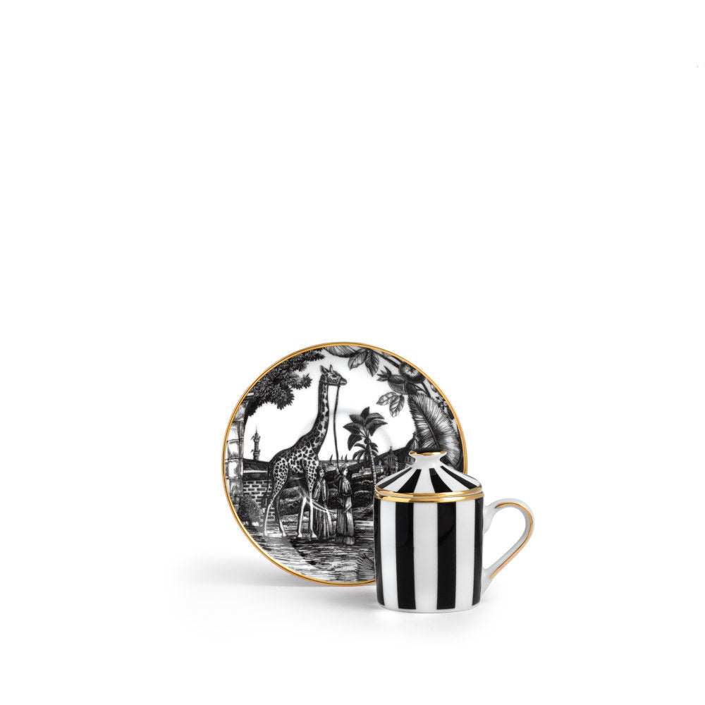 Tazzina Caffè con Piattino e Coperchio Souvenirs De Voyage - Weissestal