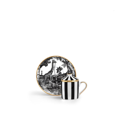 Tazzina Caffè con Piattino e Coperchio Souvenirs De Voyage - Weissestal