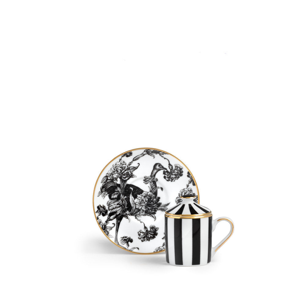 Tazzina Caffè con Piattino e Coperchio Souvenirs De Voyage - Weissestal