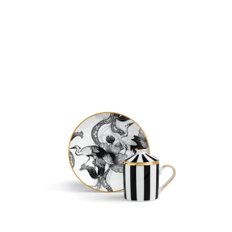 Tazzina Caffè con Piattino e Coperchio Souvenirs De Voyage - Weissestal