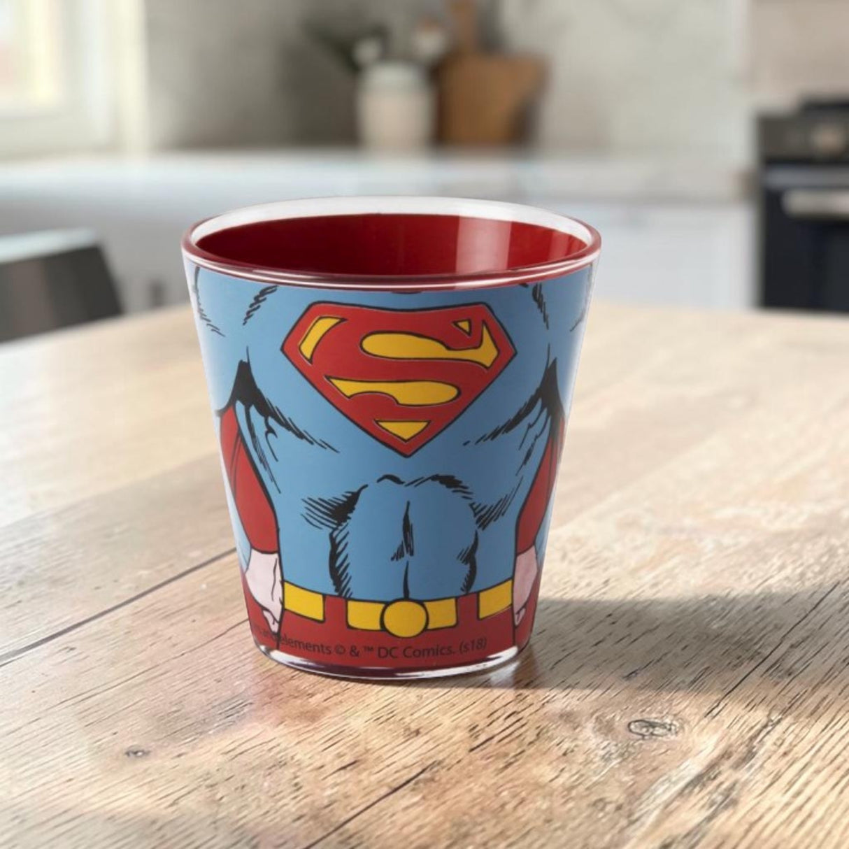 Bicchiere Superman in Vetro Soffiato 250 ml - Excelsa