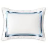 Set da 2 Federe Per Guanciali Sissi In Raso Di Cotone Con 4 Volani by Maestri Cotonieri Home