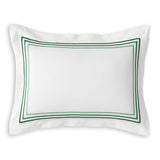 Set da 2 Federe Per Guanciali Sissi In Raso Di Cotone Con 4 Volani by Maestri Cotonieri Home