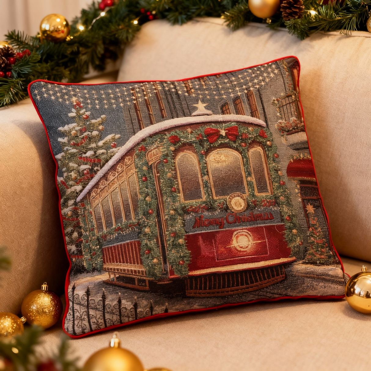 Cuscino Merry Christmas dis.007n - Karì