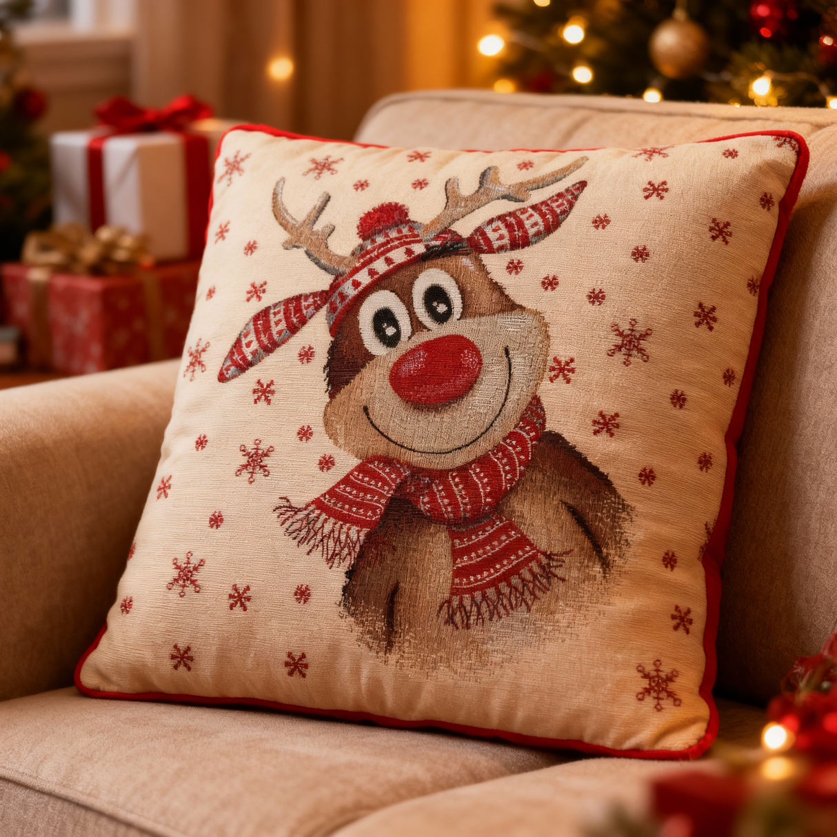 Cuscino RENNA NATALIZIA dis.08N - Karì