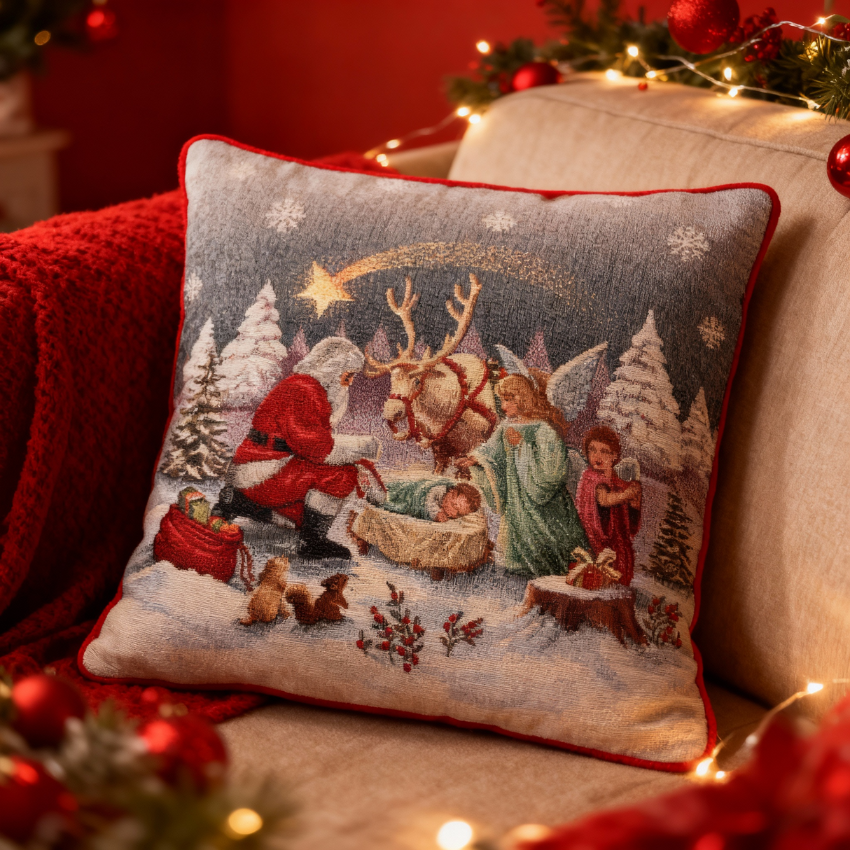 Cuscino Merry Christmas dis.45 - Karì