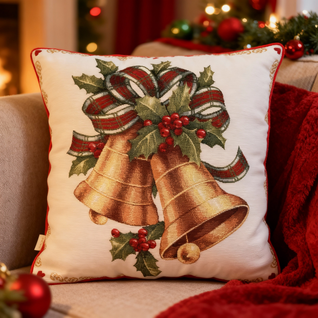 Cuscino Arredo CAMPANE FIOCCO dis.23 - Karì