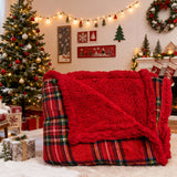 Plaid MONTE BIANCO rosso - Il Filo (Natale)