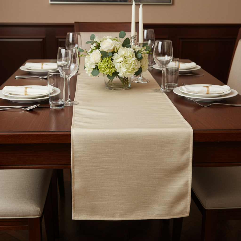 Runner FIAMMATO in tessuto antimacchia no stiro – Magilù