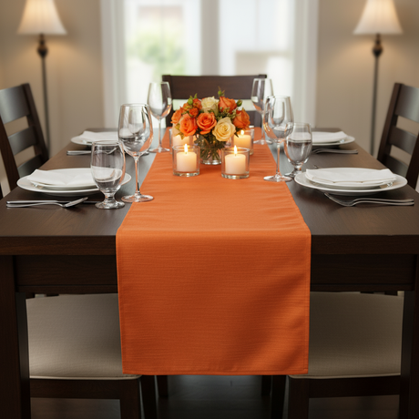 Runner FIAMMATO in tessuto antimacchia no stiro – Magilù