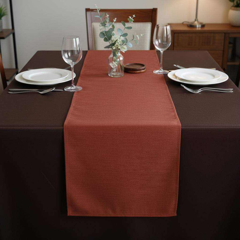 Runner FIAMMATO in tessuto antimacchia no stiro – Magilù