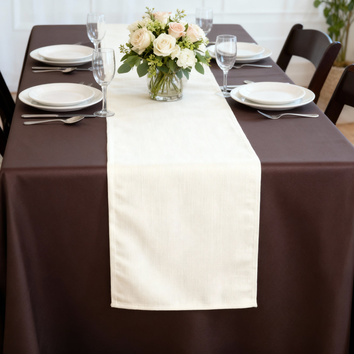 Runner FIAMMATO in tessuto antimacchia no stiro – Magilù