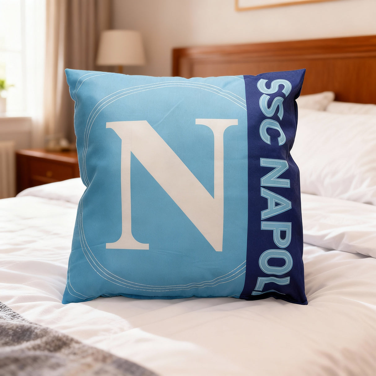 Cuscino Imbottito Ufficiale SSC Napoli – 40x40 cm