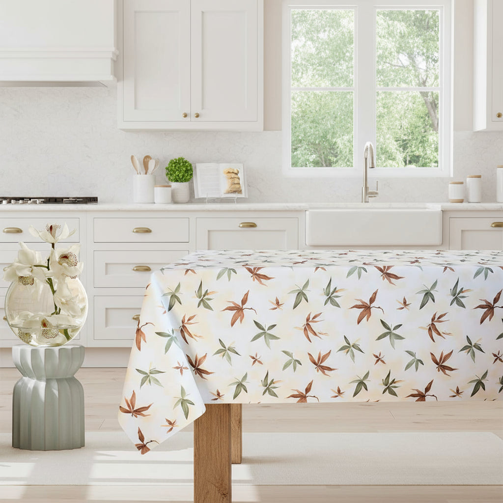 Tovaglia Antimacchia e Antistiro FOGLIE BEIGE – Magilù