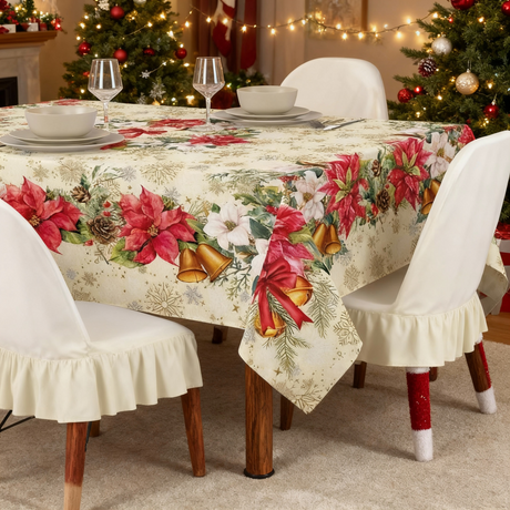 Tovaglia CHRISTMAS Natale Dis.4236 per 6/12/18/24 Posti - Kari