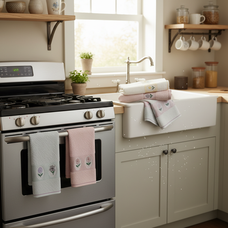 Set 6 Strofinacci FLOWER  - Vingi